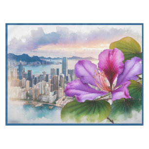National Flower Bauhinia (Hong Kong)   Tablecloth