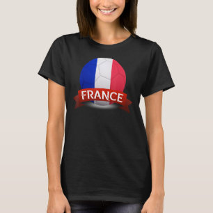 National France Flag French Football Fan Soccer Te T-Shirt