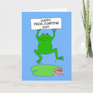 National Frog Jumping Day May 13th Card