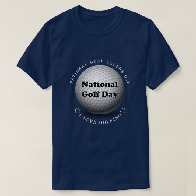 National Golf Day  Sports T-Shirt (Design Front)