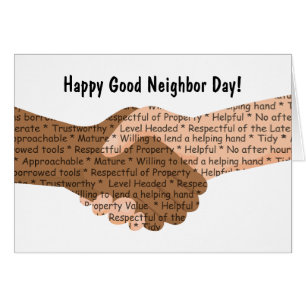 National Good Neighbour Day Greeting