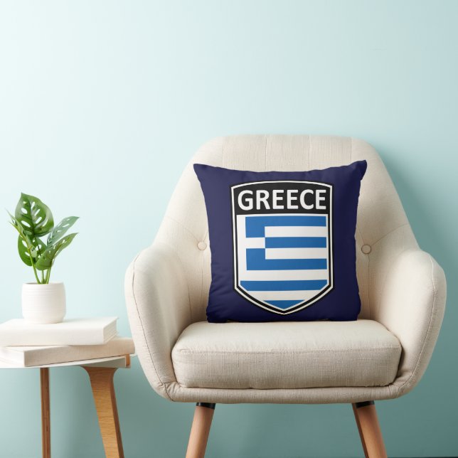 National - Greece Throw Pillow (Chair)