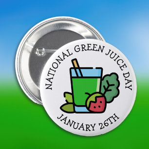 National Green Juice Day - January 26th 2 Inch Round Button