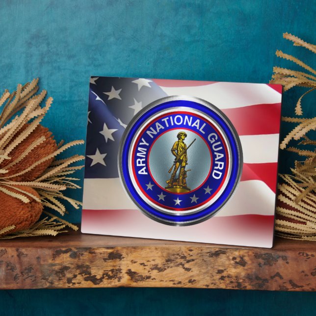National Guard Army Veteran Plaque (Side)