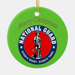 National Guard Ceramic Ornament