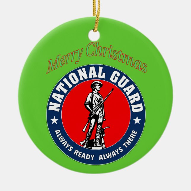 National Guard Ceramic Ornament (Front)