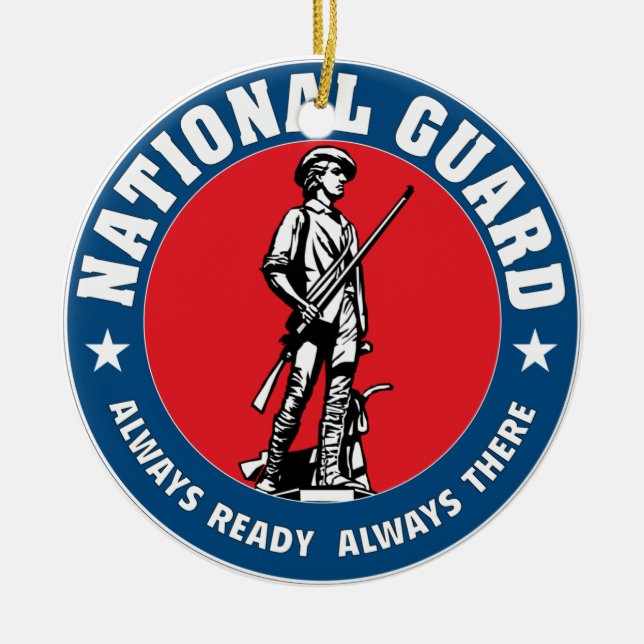 National Guard Ceramic Ornament (Front)