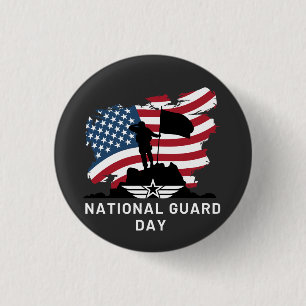National Guard Day 1 Inch Round Button