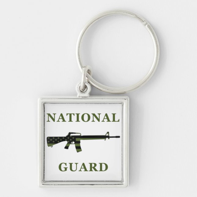 National Guard M16 Keychain Subdued (Front)