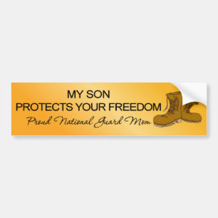 (National Guard) My Son Protects Your Freedom Bumper Sticker