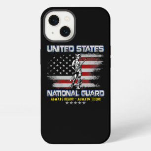 National Guard Veteran Always Ready American Flag iPhone 13 Case