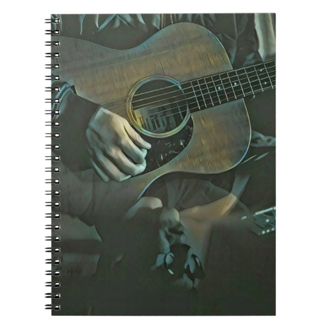 national guitar day gift notebook (Front)