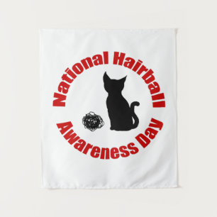 National Hairball Awareness Day Tapestry
