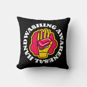 National Handwashing Awareness Week Throw Pillow