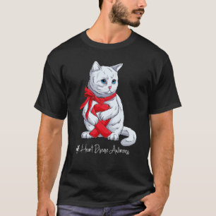 National Heart Disease Awareness Month Red Ribbon T-Shirt