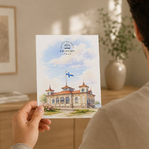 National High School,  Kronoby, Finland   Travel Postcard