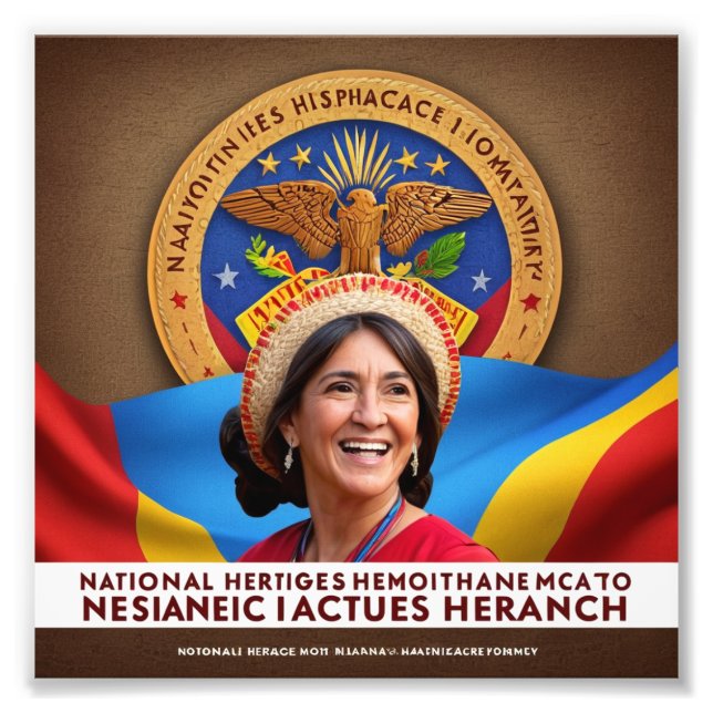 National Hispanic Heritage Month 3d Photo Print (Front)