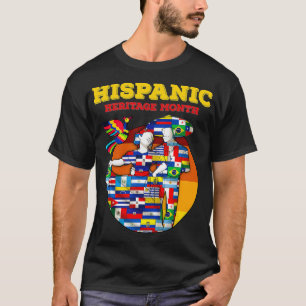 National Hispanic Heritage month All Countries Fl T-Shirt