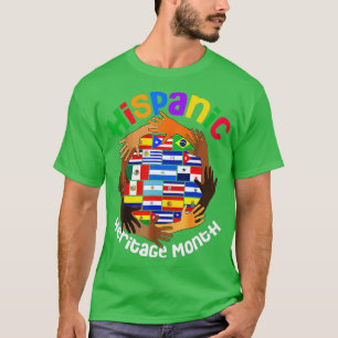 National Hispanic Heritage Month All Countries Fla T-Shirt