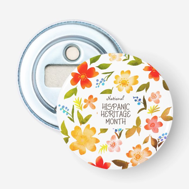 National HISPANIC HERITAGE MONTH Bottle Opener (Front)