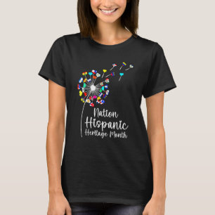 National Hispanic Heritage Month Dandelion Flags C T-Shirt