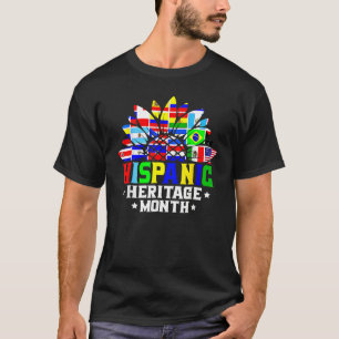 National Hispanic Heritage Month Decoration Flags T-Shirt