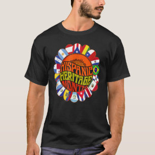 National Hispanic Heritage Month Decoration Flags  T-Shirt