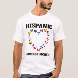 National Hispanic Heritage Month Latino Countries T-Shirt