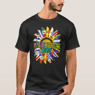 National Hispanic Heritage Month Latino Countries  T-Shirt