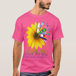 National Hispanic Heritage Month Latino Flag All C T-Shirt