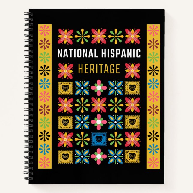 National Hispanic Heritage Month – Latino Graphic  Notebook (Front)