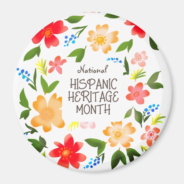 National HISPANIC HERITAGE MONTH Magnet (Front)
