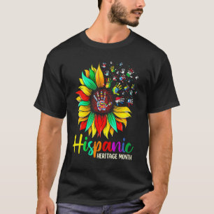 National Hispanic Heritage Month Sunflower All Cou T-Shirt