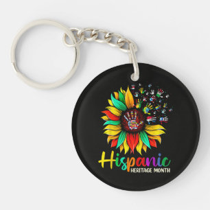 National Hispanic Heritage Month Sunflower Keychain