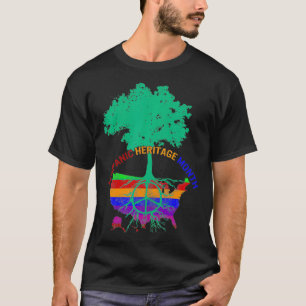 National Hispanic Heritage Month Tree Roots Peace T-Shirt