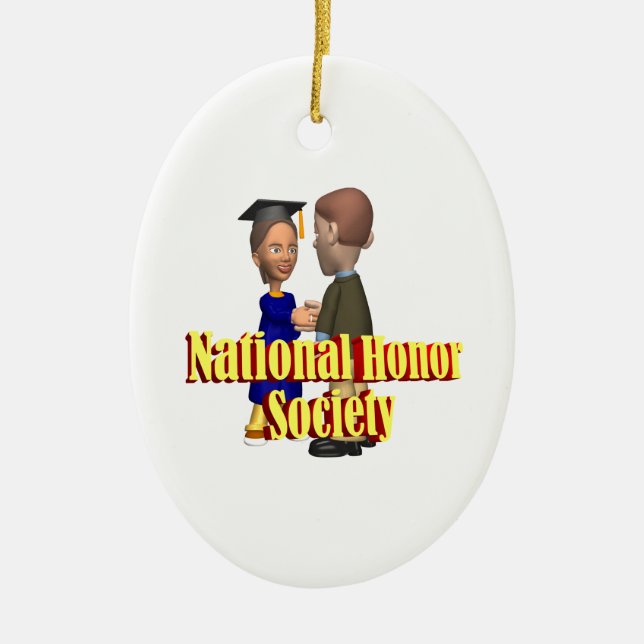 National Honour Society Ceramic Ornament (Front)