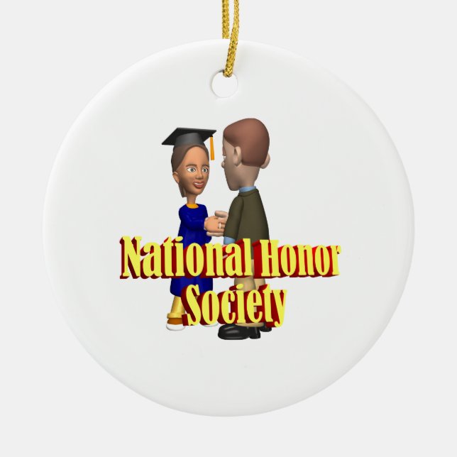 National Honour Society Ceramic Ornament (Front)
