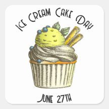 National Ice Cream Cake Day Custom