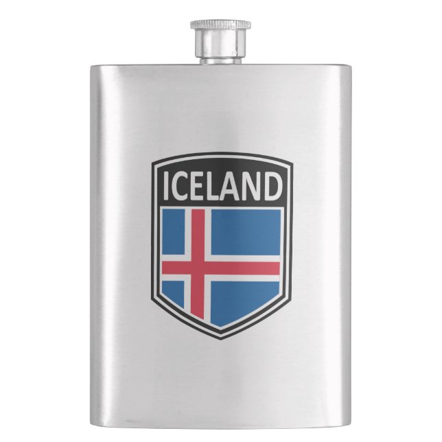 National - Iceland Hip Flask (Front)