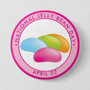 National Jelly Bean Day 3 Inch Round Button