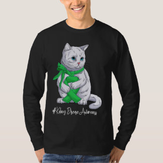 National Kidney Disease Awareness Month Green Ribb T-Shirt