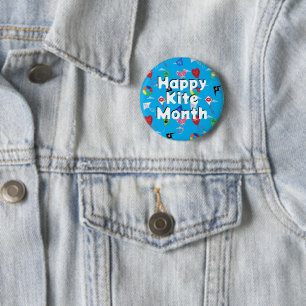 National Kite Month 2 Inch Round Button