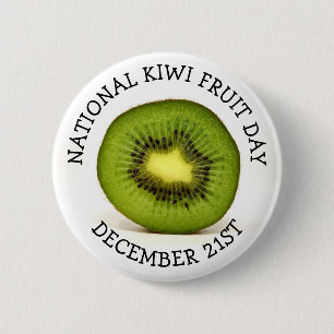 National Kiwi Fruit Day 2 Inch Round Button