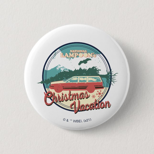 National Lampoon's Christmas Vacation Badge 2 Inch Round Button (Front)