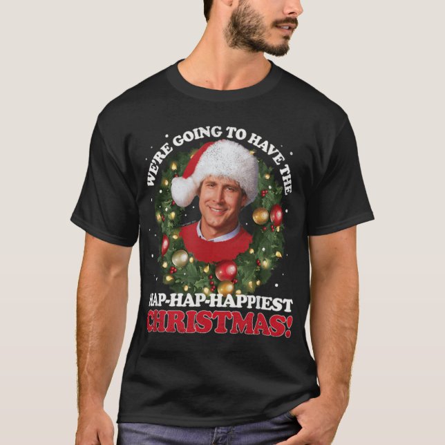 National Lampoons Christmas Vacation Hap Hap Happi T-Shirt (Front)