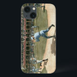 National League Baseball Game 1886 iPhone 13 Case<br><div class="desc">Painting of a National League baseball game from 1886. You can practically smell the peanuts,  popcorn and dust of the infield emanating from this piece. This would make a great addition to your home!</div>