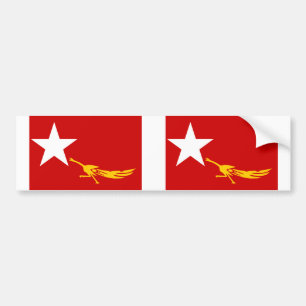 National League For Democracy, Myanmar flag Bumper Sticker