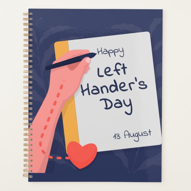 National Left Handers Day Planner (Front)