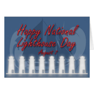 National Lighthouse Day Card August 7