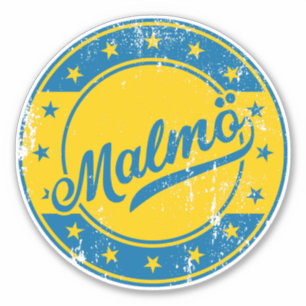 National - Malmö Sverige   Sweden Sticker
